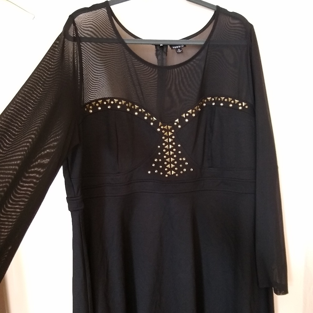 Torrid 3 Studded Black Dress
